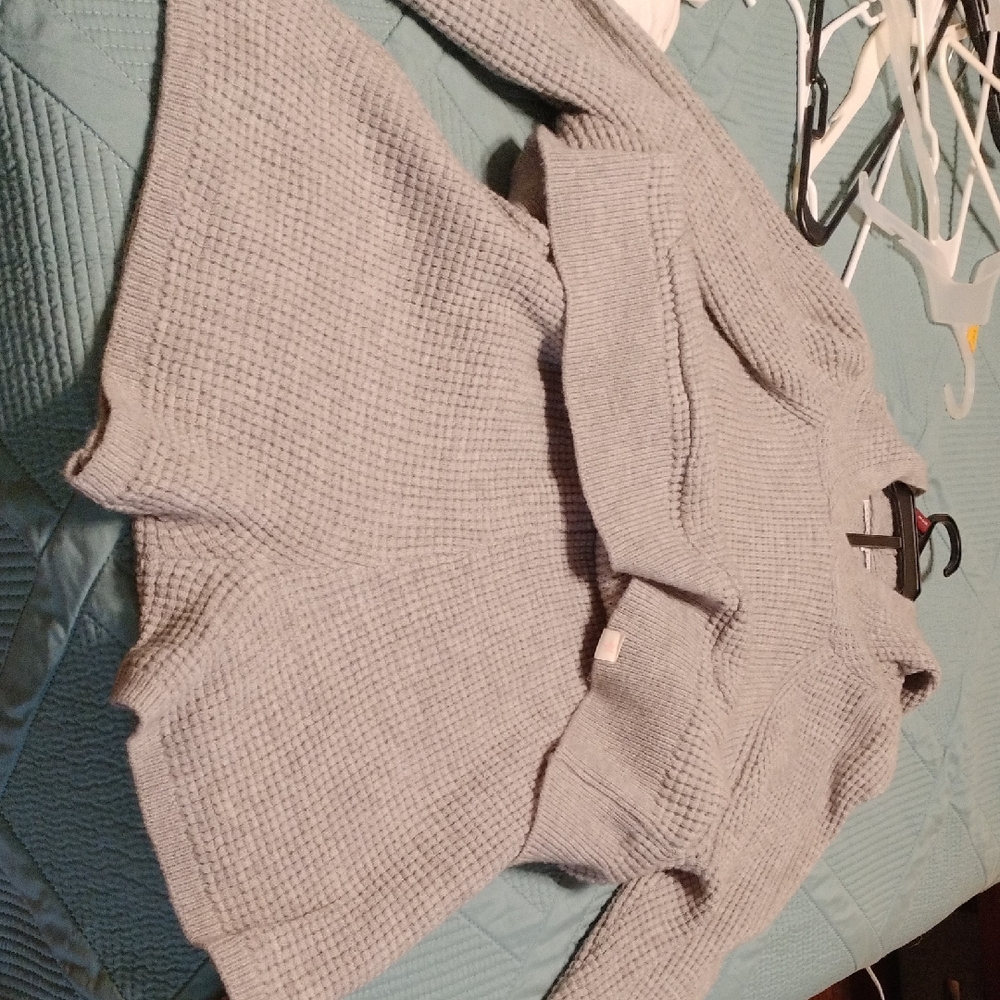 Celebrity Pink Light Gray Waffle-Knit With Matching Shorts